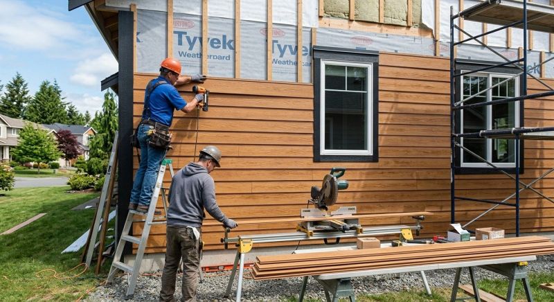 Composite Siding Installation
