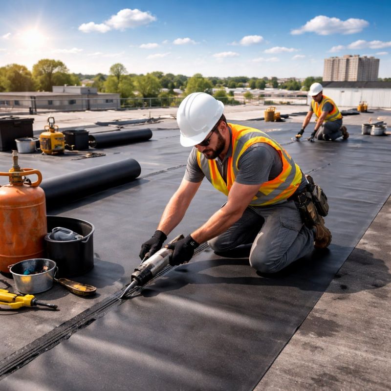 EPDM Roof Installation in Fredericksburg, VA