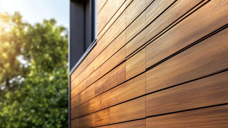Multi-Color Faux Wood Siding